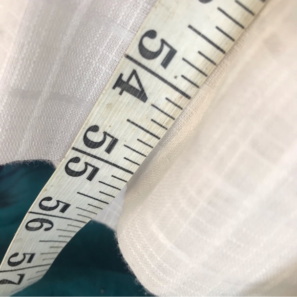 Vintage Dress Womens Embroidered Long Sleeve Puff Cottage Core Prairie 70s sheer - Picture 9 of 10